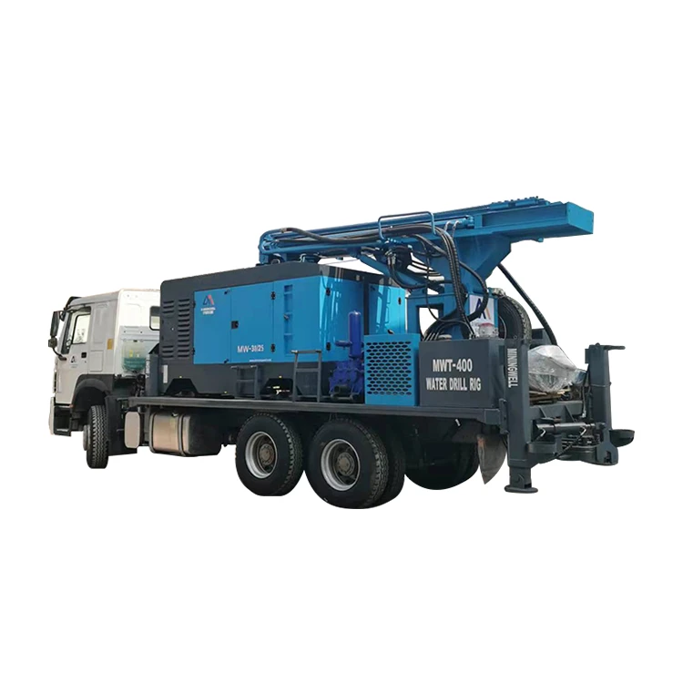 Rig penggerudian air yang dipasang dengan trak pelbagai fungsi